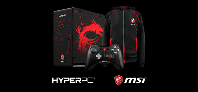 Геймпад GC30 и худи MSI в подарок при покупке компьютера HYPERPC на базе MSI