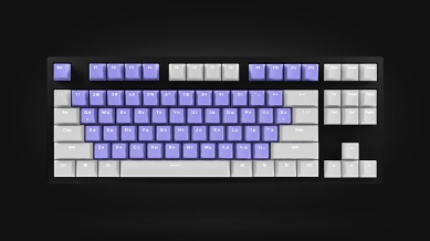 HYPERPC KEYBOARD TKL White/Purple G3MS Sapphire