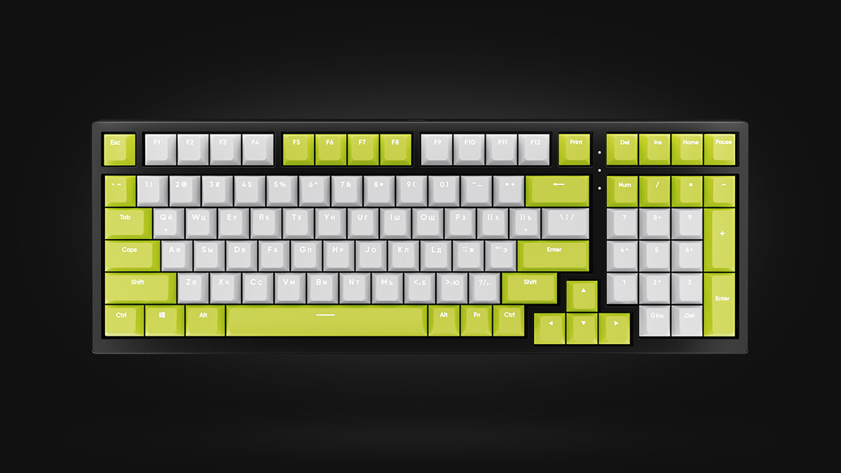 HYPERPC KEYBOARD Green/White