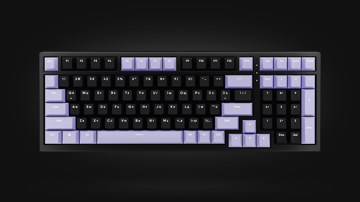 HYPERPC KEYBOARD Purple/Black