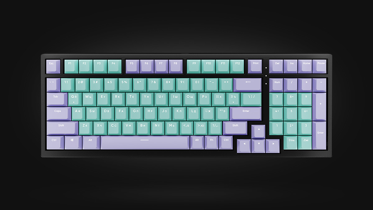 HYPERPC KEYBOARD Purple/Tiffany