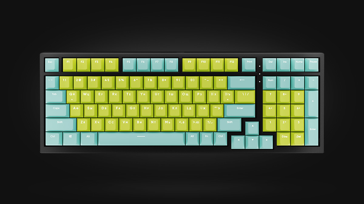 HYPERPC KEYBOARD Tiffany/Green G3MS Sapphire