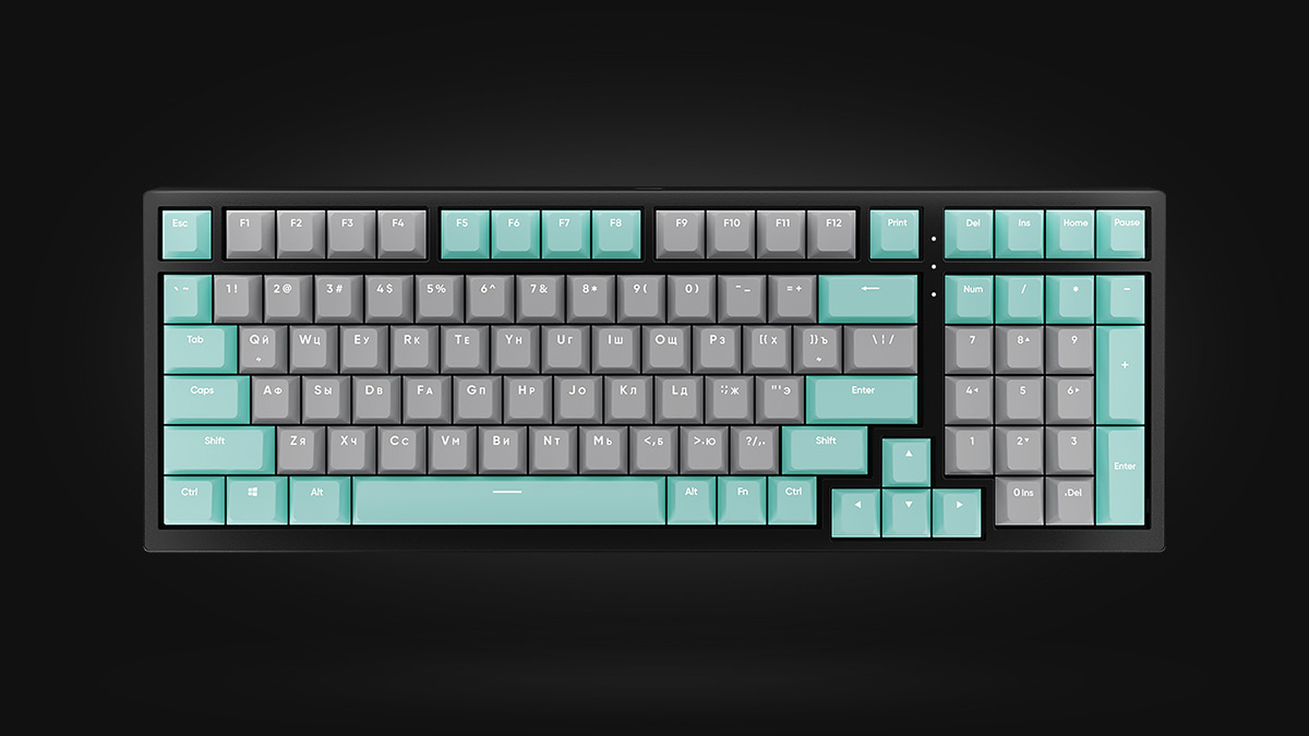 HYPERPC KEYBOARD Tiffany/Grey