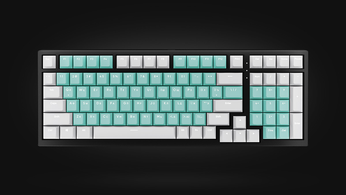 HYPERPC KEYBOARD White/Tiffany