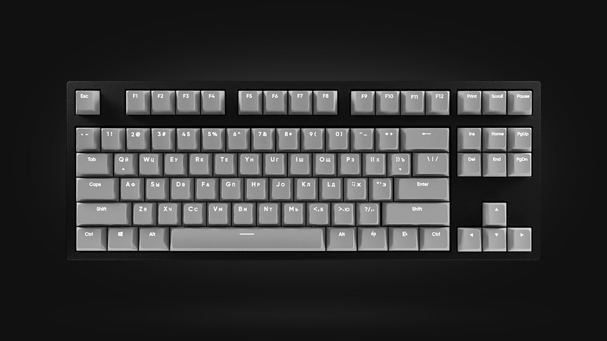 HYPERPC KEYBOARD TKL Grey Gateron Silent