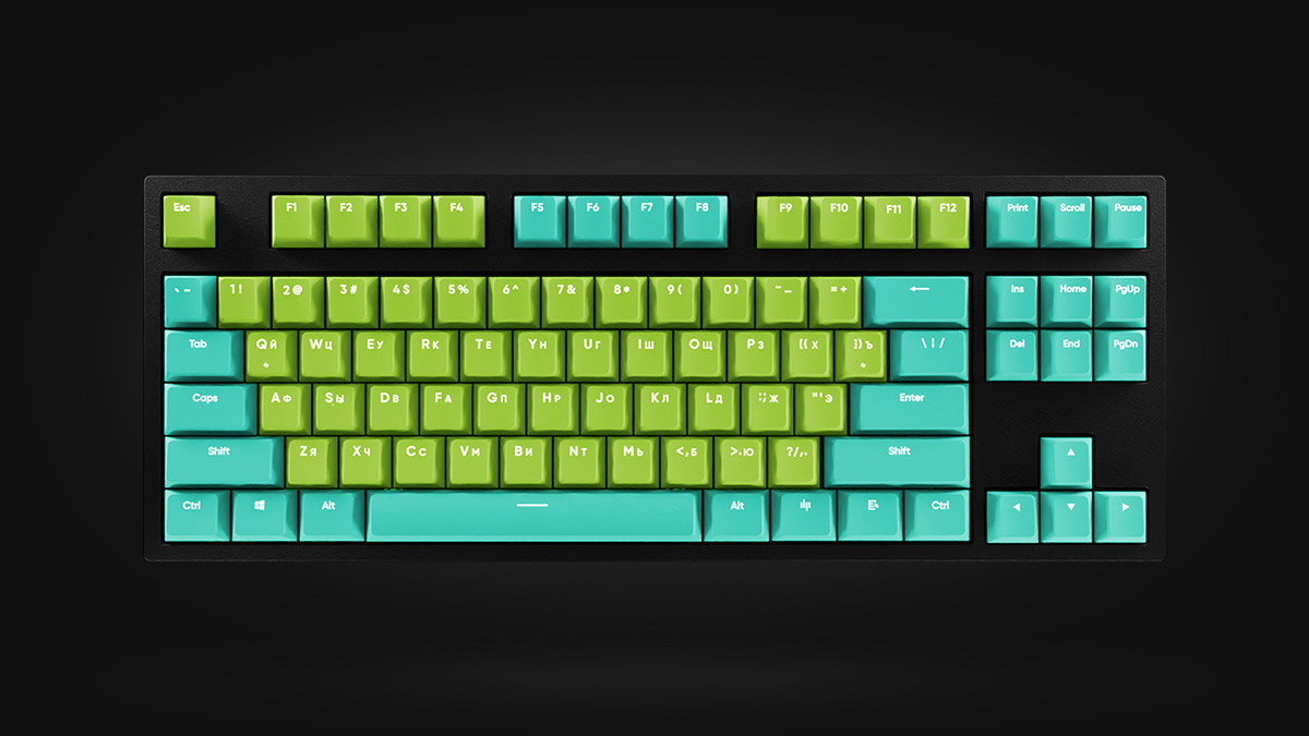 HYPERPC KEYBOARD TKL Tiffany/Green G3MS Sapphire