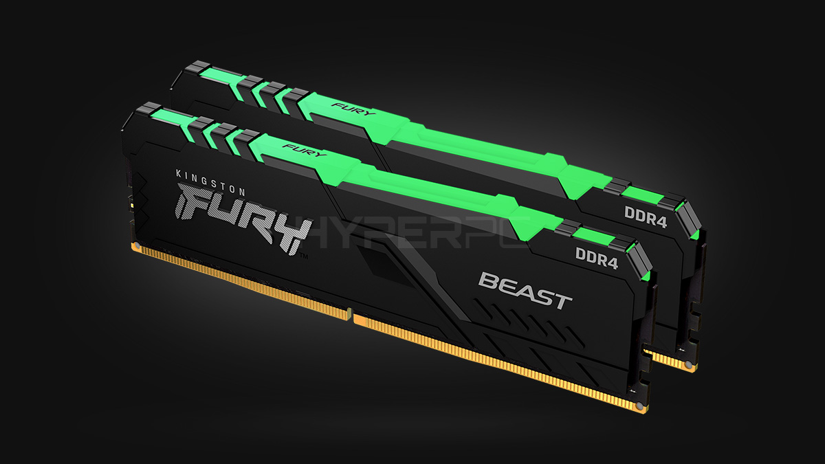 32GB Kingston Fury Beast RGB [DDR4, 3600MHz, 2x16GB]