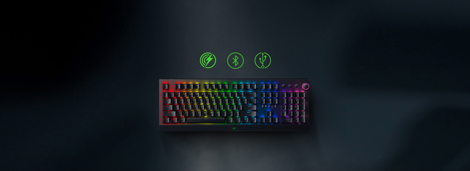 Игровая клавиатура Razer BlackWidow V3 Pro Green Switch – Купить в ...