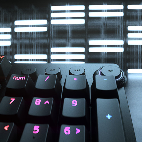 Razer Huntsman V2 Analog - Многофункциональное цифровое колесико и 4 медиа клавиши