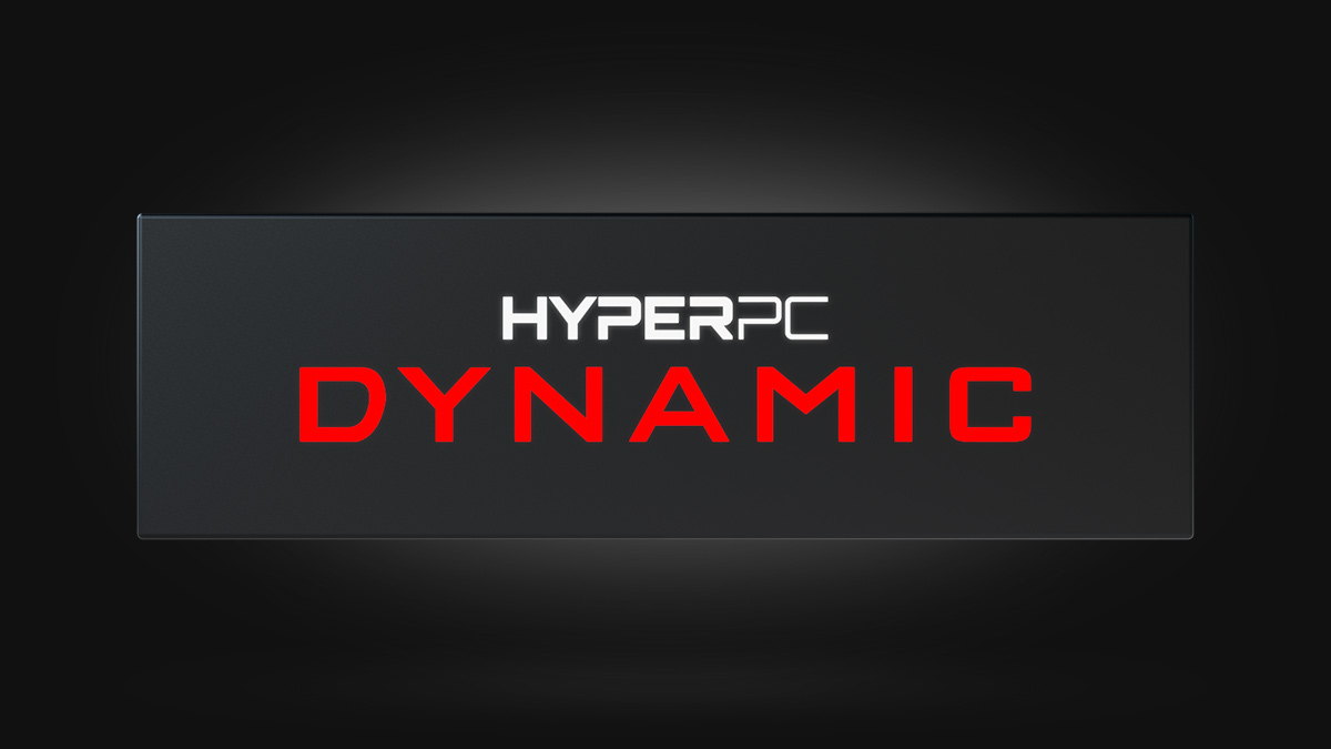 Фирменная светодиодная табличка HYPERPC DYNAMIC PLATINUM