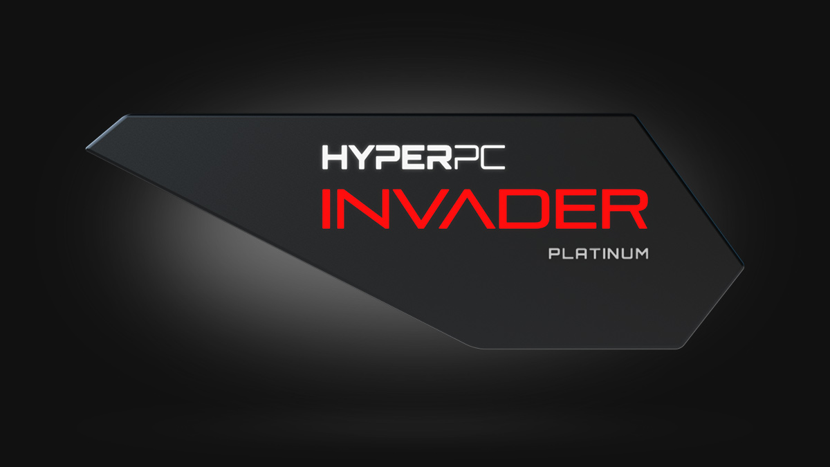 Фирменная светодиодная табличка HYPERPC INVADER