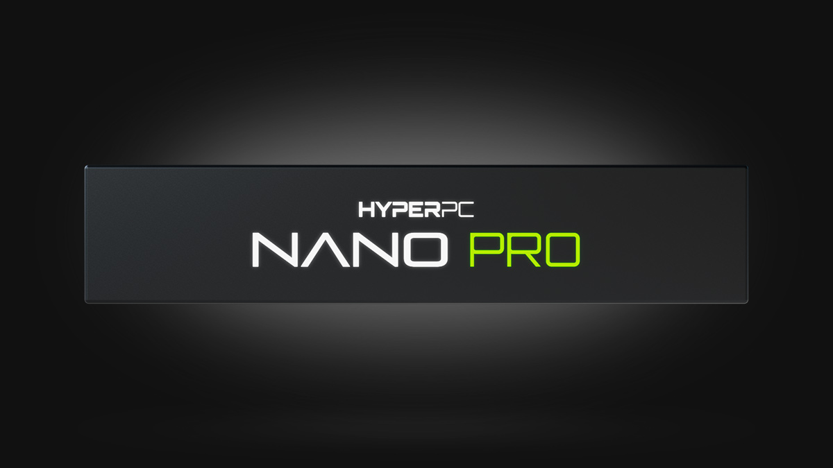 Фирменная светодиодная табличка HYPERPC NANO PRO