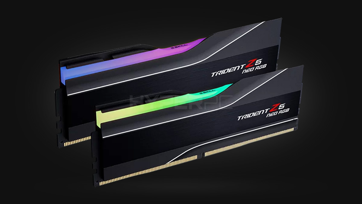 128GB G.SKILL TRIDENT Z5 NEO RGB [DDR5, 6000MHz, 2x64GB]