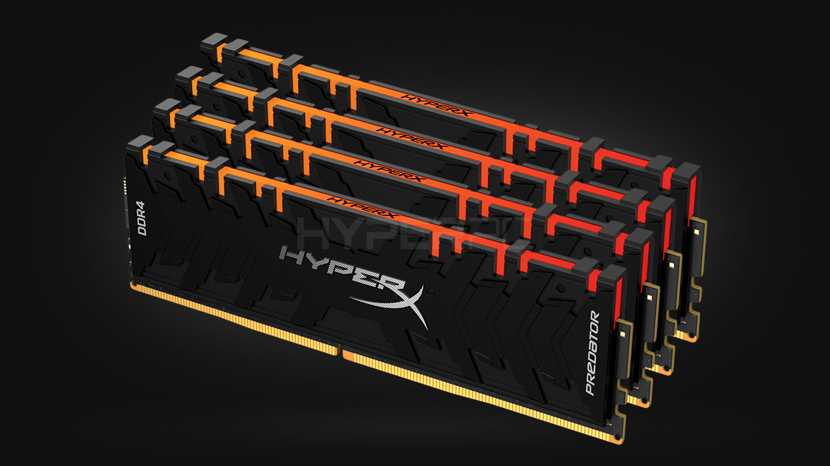 32GB HyperX Predator RGB DDR4-3600 (4 x 8GB)