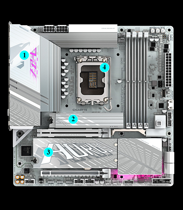 GIGABYTE Z890M AORUS ELITE WIFI7 ICE