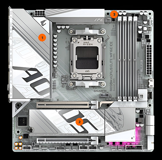 GIGABYTE B850M AORUS ELITE-ICE