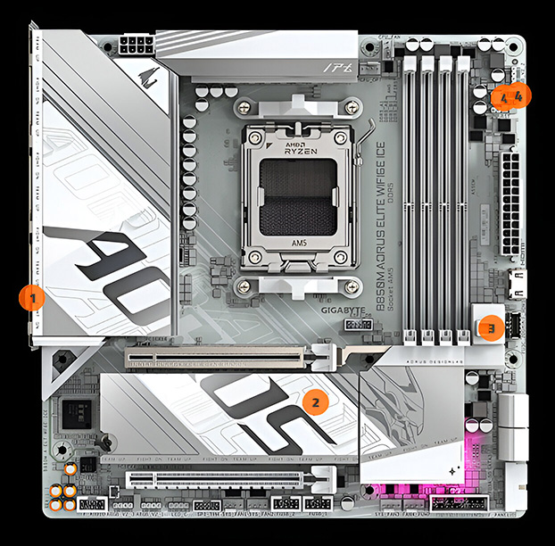 GIGABYTE B850M AORUS ELITE-ICE