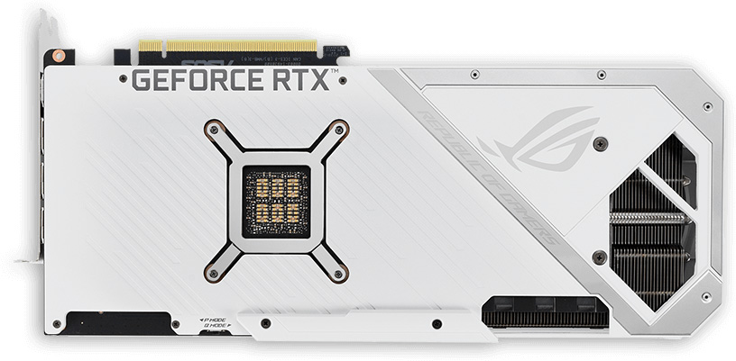 Видеокарта ASUS ROG Strix White GeForce RTX 3080 - Задняя часть