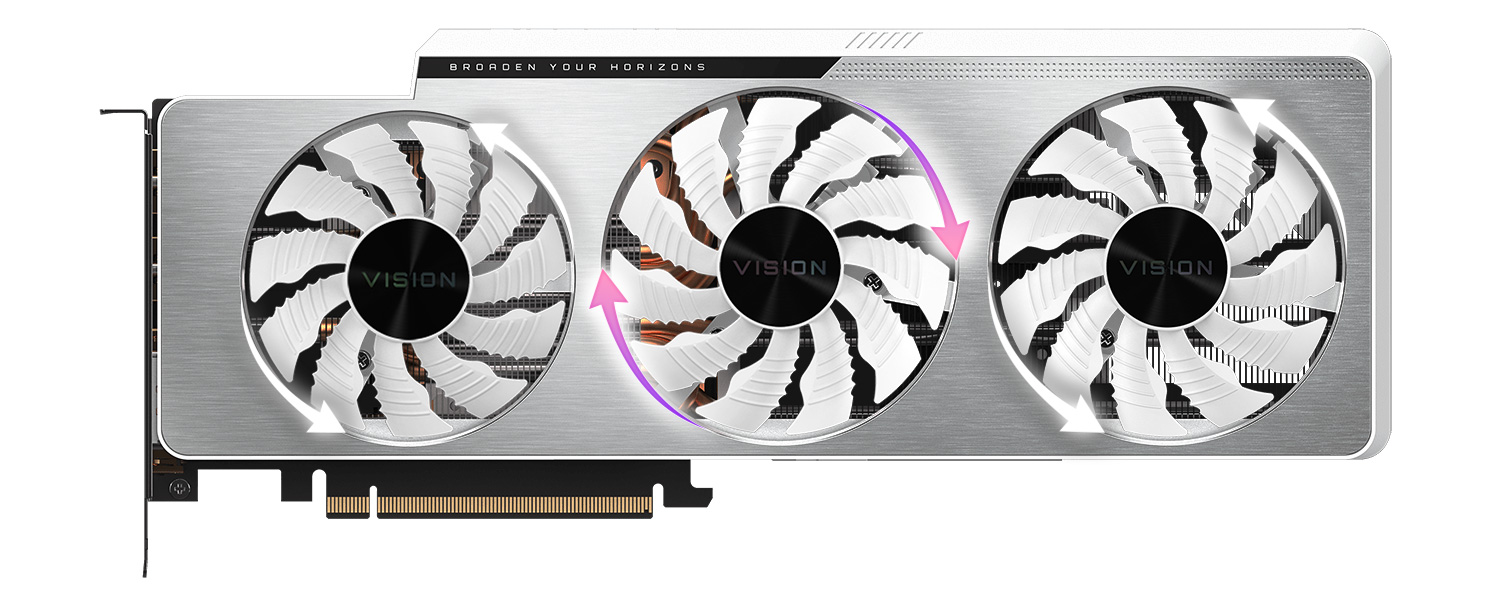 Игровая видеокарта GIGABYTE GeForce RTX 3070 VISION – фото Игровая видеокарта GIGABYTE GeForce RTX 3070 VISION – фото