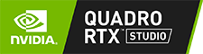 Этот компьютер оснащен профессиональной видеокартой NVIDIA QUADRO RTX с драйверами NVIDIA STUDIO