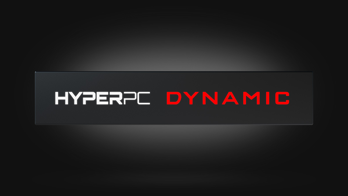 Фирменная светодиодная табличка HYPERPC DYNAMIC