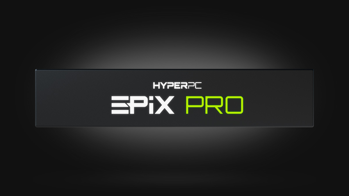 Фирменная светодиодная табличка HYPERPC EPIX PRO