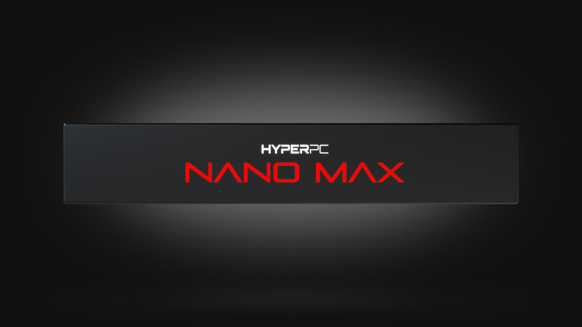 Фирменная светодиодная табличка HYPERPC NANO MAX
