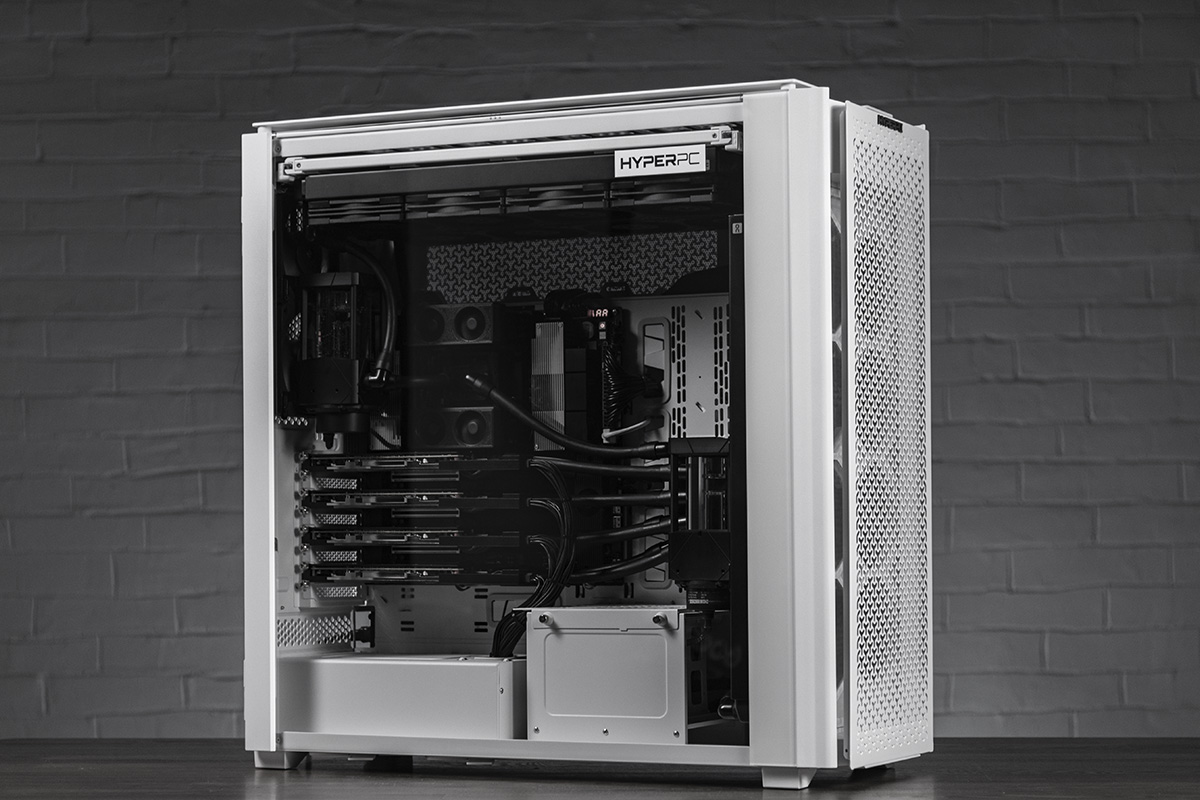 Рабочая станция HYPERPC AMPERE X ULTRA: 4x RTX 6000 Blackwell для вычислений и нейросетей