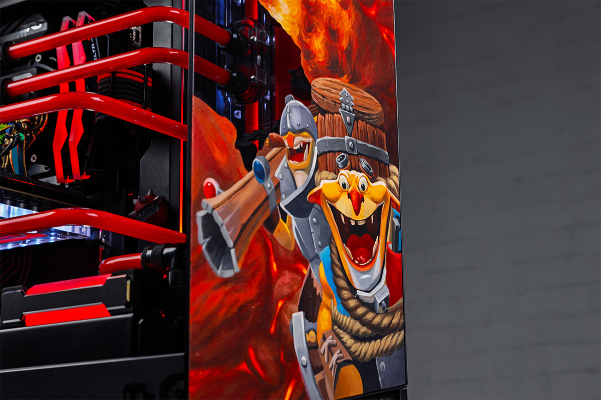 HYPERPC CONCEPT 7 — ручная роспись и текстурирование на корпусе