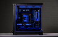 Phanteks NV9 — панорамный вид контура на жёстких акриловых трубках