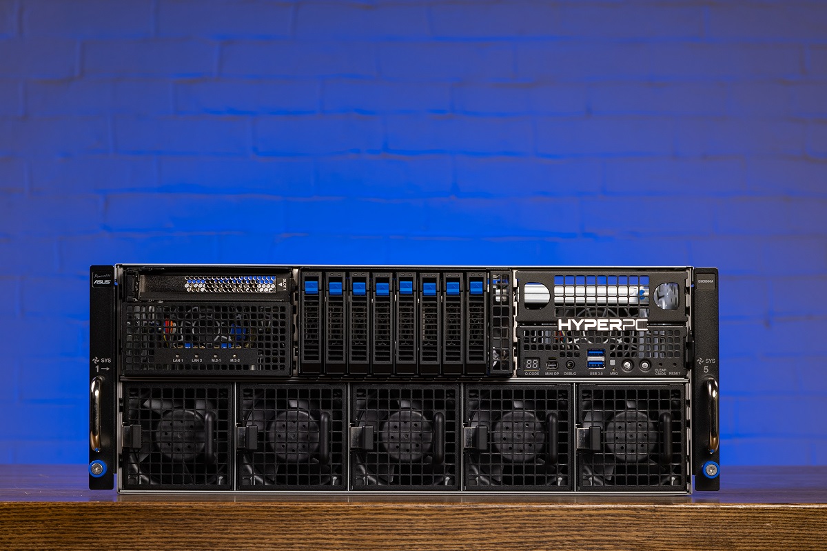 Ультимативный вычислительный кластер для обучения ИИ — серверная платформа с 6 видеокартами NVIDIA RTX PRO 6000