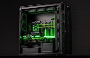Corsair Obsidian 1000D после глобальной модернизации: неоново-зелёный контур СЖО и RTX 5090