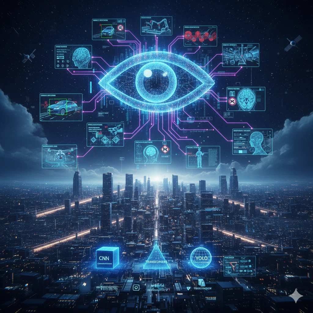 Графическое представление компьютерного зрения ИИ