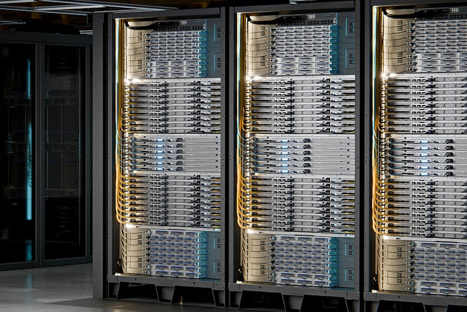 Ряды стоек AMD Helios с Ethernet-интерконнектом
