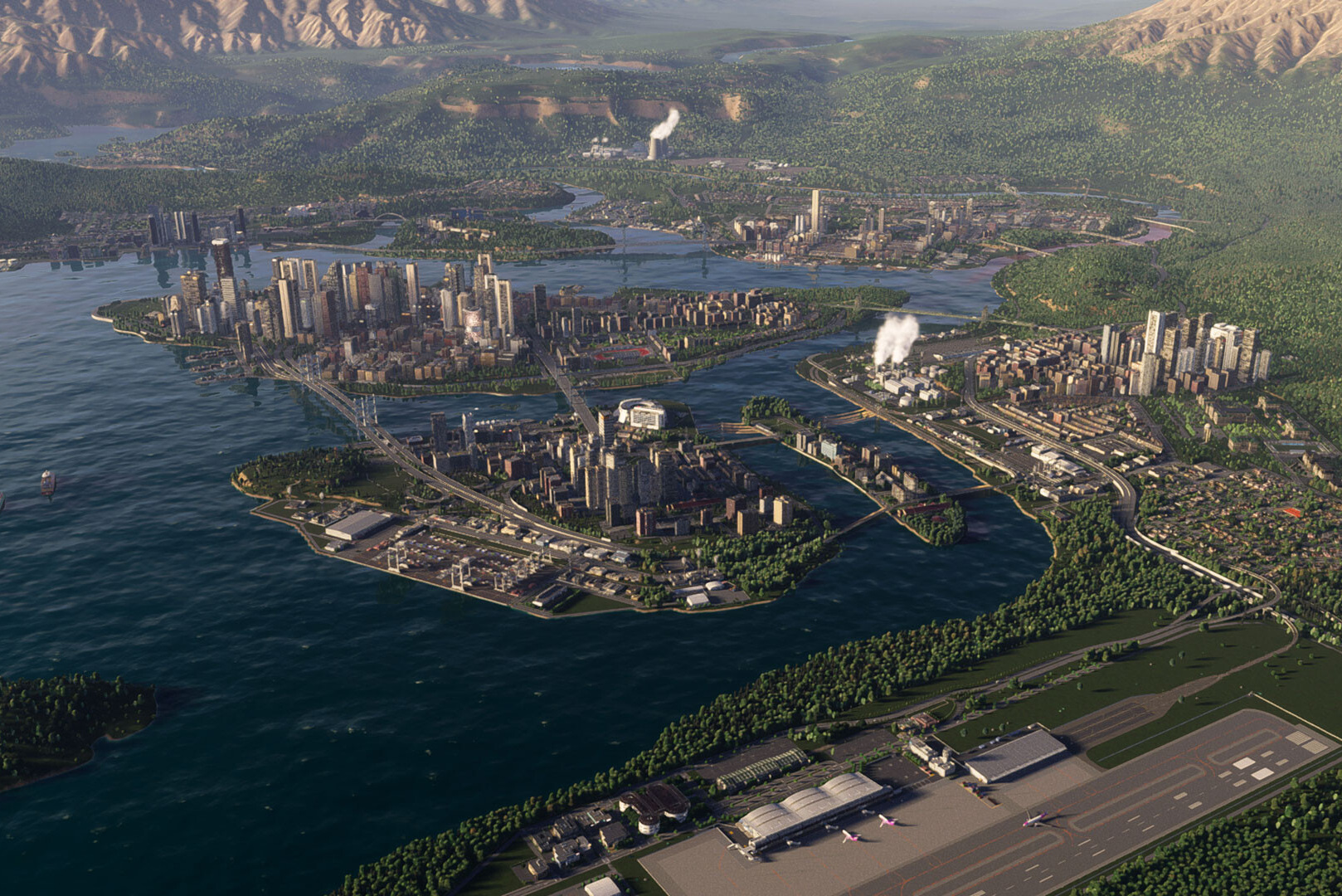 Большой город и транспортная сеть в Cities: Skylines 2