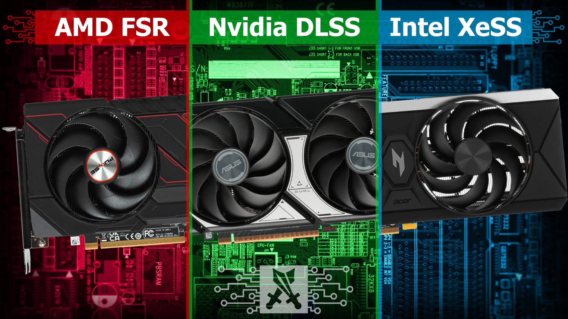 Поддержка AMD FSR, NVIDIA DLSS и Intel XeSS на видеокартах