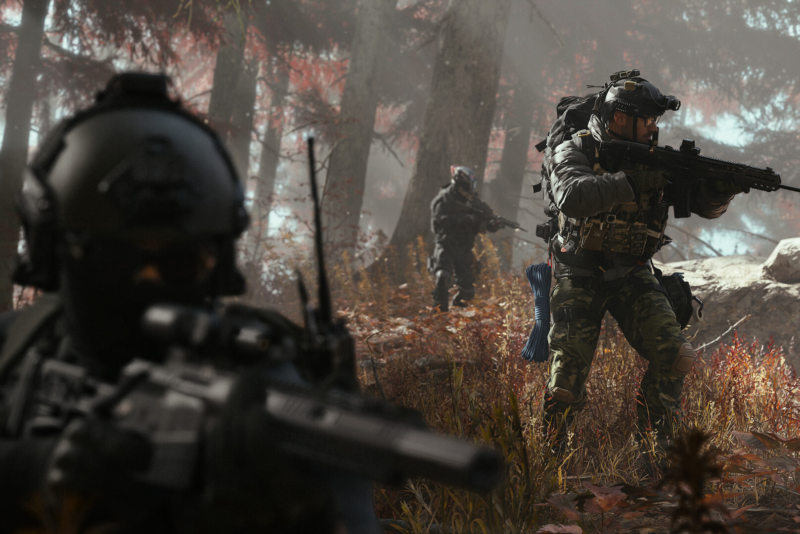 Отряд в зоне Хаджин, официальный кадр режима DMZ в Modern Warfare 4