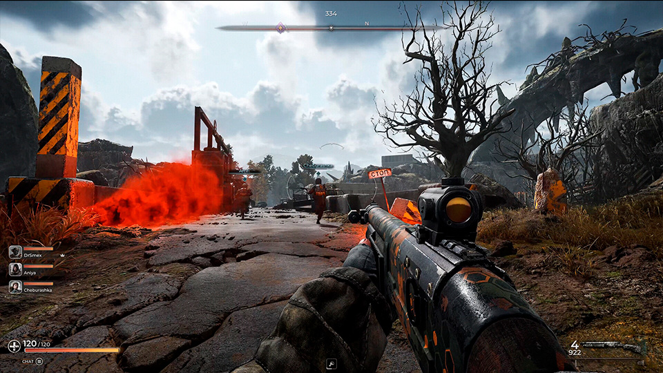 Scene from the game PIONER