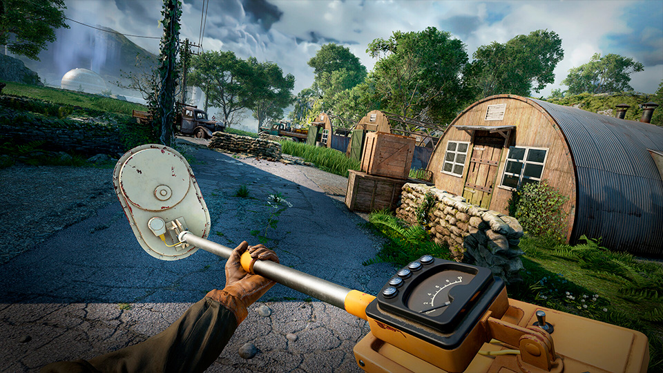 Scene from the game Atomfall