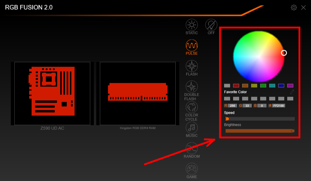 rgb fusion 2.0 compatible fans